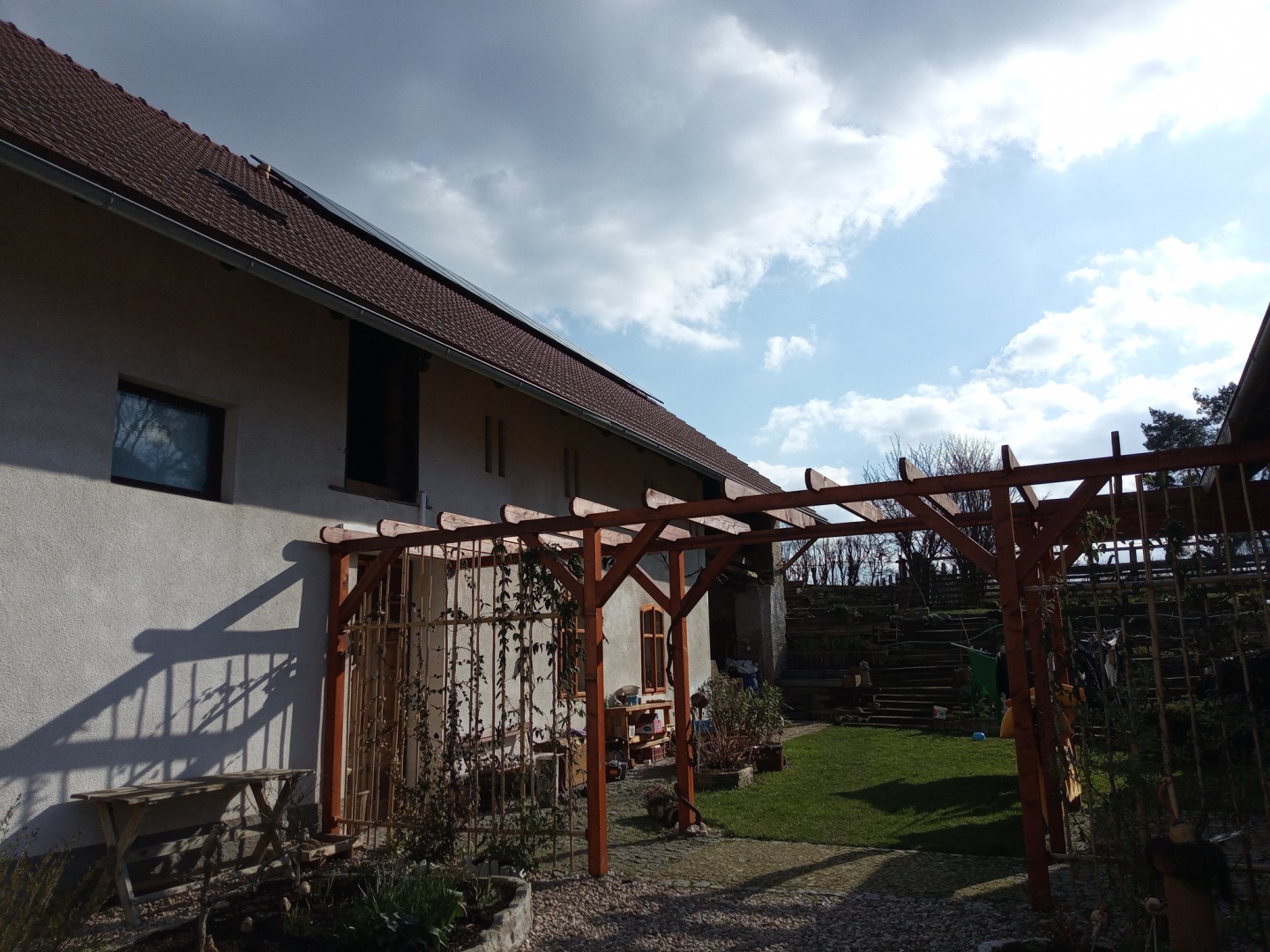 Pergola bez zastřešení
